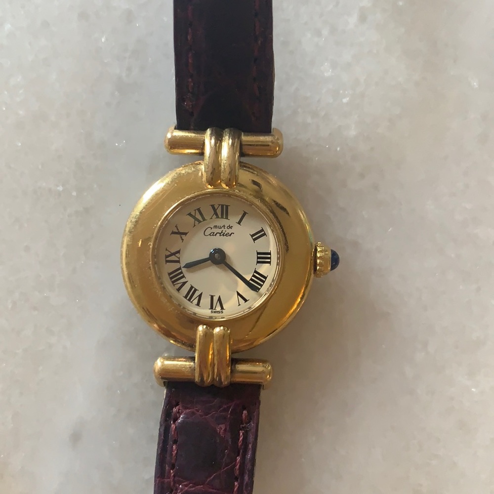 Cartier Colisee Vendome Vermeil Watch